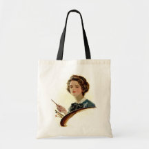 Lady Artist Canvas Bag