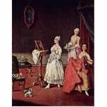 Lady At Her Toilette By Longhi Pietro photo sculptures
