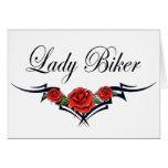 Lady Biker-2 Cards