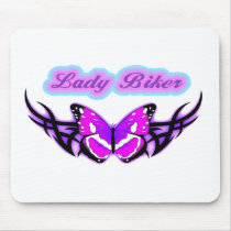 Lady Biker-3 Mouse Pad