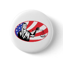 lady blindfolds scales of justice american flag pins