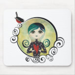 lady blue mouse pad mousepads