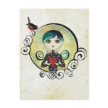 Lady Blue Postcard