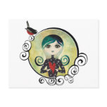 Lady Blue Postcard
