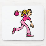 Lady Bowler Mousepad