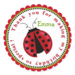 Lady Bug Birthday Stickers
