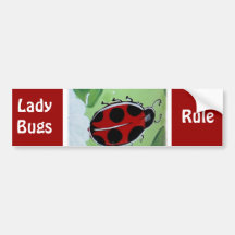 Lady-Bug Bumper Stickers