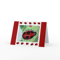 Lady-Bug Greeting Card