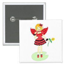 Lady Bug Fairy Pin