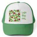 LADY BUG GIRL GREEN HAT
