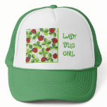 LADY BUG GIRL GREEN HAT