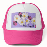 lady bug girl pink hat