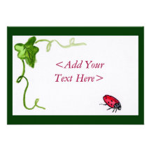 Lady Bug Invitation