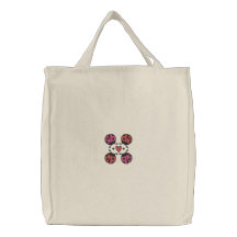 Lady Bug Love Embroidered Bag