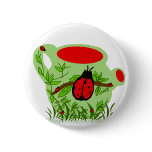 Lady bug tea pot button