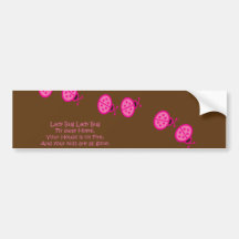 Lady Bugs Nursery Rhyme Bumper Sticker