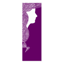 Lady - Custom Colour Mini Bookmarks