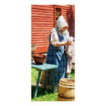 Lady Doing Laundry Custom Rack Cards