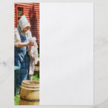 Lady Doing Laundry Flyers