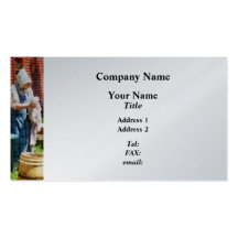 Lady Doing Laundry - Platinum Business Cards