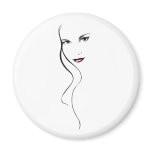 Lady face magnets