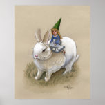 Lady Gnome and Rabbit posters