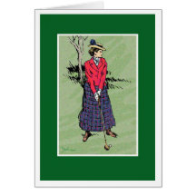 Lady Golfer Card