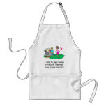 Lady Golfer Cartoon Apron