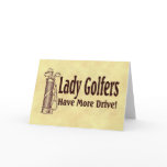 Lady Golfers cards