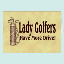 Lady Golfers cards