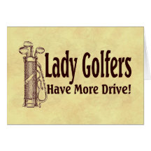 Lady Golfers Greeting Cards