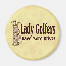 Lady Golfers Magnets