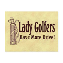 Lady Golfers Postcard
