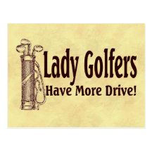 Lady Golfers Postcard