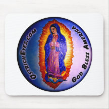 Lady Guadalupe Blessing Mousepad