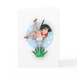 Lady in a Golf Tee cards