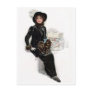 Lady in Black Post Card