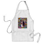 Lady in Butterflies  - Brittany Spaniel aprons