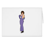 Lady in Evening Dress Cards
