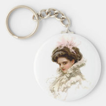 Lady in Profile Keychain