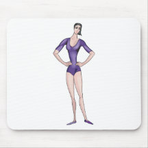 Lady in Purple Mouse Pads
