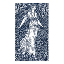 lady in the Woods Business Card Template