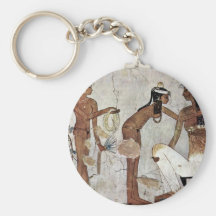 Lady In Toilet By Maler Der Grabkammer Des Zeserke Key Chain