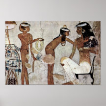 Lady In Toilet By Maler Der Grabkammer Des Zeserke Poster