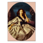 Lady in Victorian dress Greeting Card