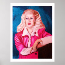 LADY IN WAITING ARTWORK PROTRAIT poster