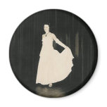 lady in white magnet