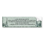 LADY LIBERTY - AMENDMENT II - RIGHT TO BEAR ARMS bumper stickers