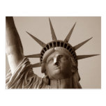 Lady Liberty in Sepia Statue Of Liberty NYC NY PC Postcard