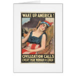 Lady Liberty Sleeping, Greeting Card